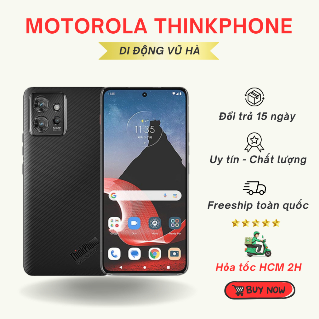 Điện thoại Motorola ThinkPhone Quốc tế Ram 8/256 Snap 8+ Gen 1 màn 144 ...