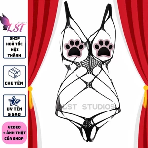 ME7549 [CHE TÊN] Body Lưới Đan Dây Gợi Cảm CÓ BIGSIZE DƯỚI 80KG Nội Y Mặc Nhà Quyến Rũ [XEM VIDEO SẢN PHẨM ĐỂ THẤY RÕ]