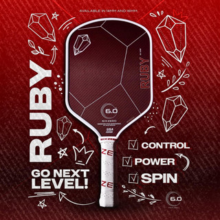 Vợt Pickleball Six Zero Ruby White And Red - Chính Hãng