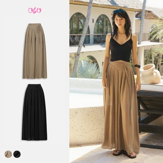 Quần đũi OLV ống rộng xếp li có dây buộc Brisa nhiều màu phù hợp đi chơi
