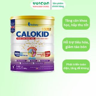 Calokid Gold 900g – Sữa dinh dưỡng tăng cân khoa học, tiêu hóa tốt, phát triển toàn diện bé yêu