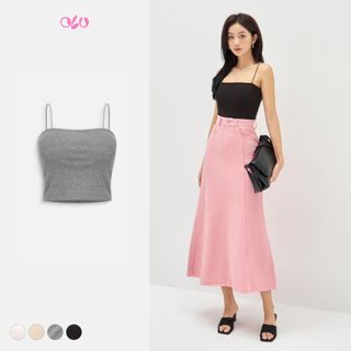 Áo kiểu OLV 2 dây croptop Cami nhiều màu dáng basic