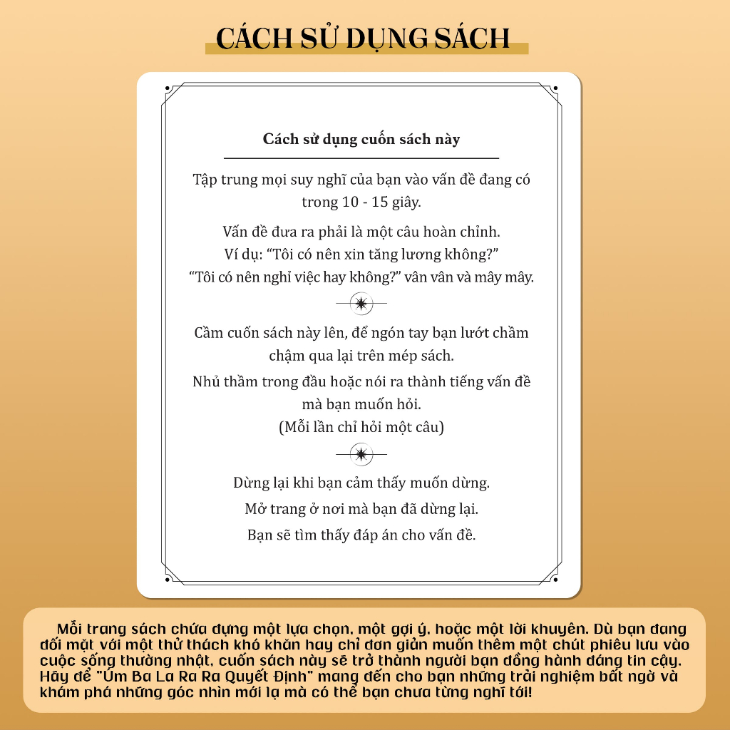 Sách - Úm Ba La Ra Quyết Định (The Book Of Answers) - NXB Thanh Niên
