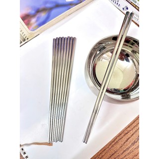 (  316 ) Set 5 đôi 10 đôi  đũa    inox  316  loại tốt có hộp - dua an com
