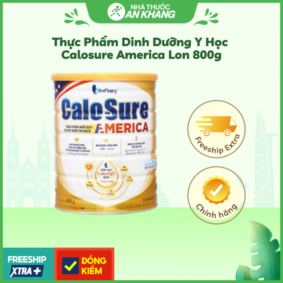 Thực Phẩm Dinh Dưỡng Y Học Calosure America lon 800g