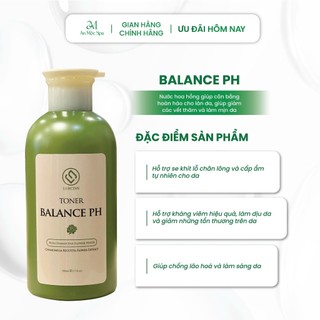 Nước Hoa Hồng Lurcinn Balance PH Toner Cỡ Lớn Cân Bằng Độ PH, Hỗ Trợ Dưỡng Ẩm 500ml  | An Mộc Spa