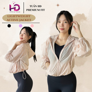 Quần đũi, model: 99182.1.AK750 Áo Khoác Gió Nữ TUẤN HD 750 Mỏng Nhẹ Tập Gym Yoga Chạy Bộ Chống Nắng