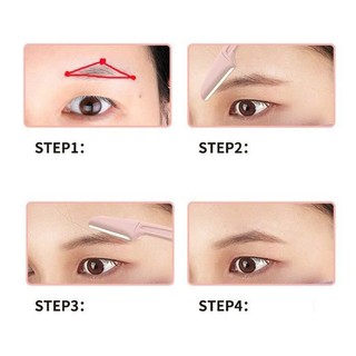 Set 3 Dao Cạo Lông Mày An Toàn – Dụng Cụ Tỉa Chân Mày Gấp Gọn, Nhỏ Gọn, Dễ Dùng Cho Nữ