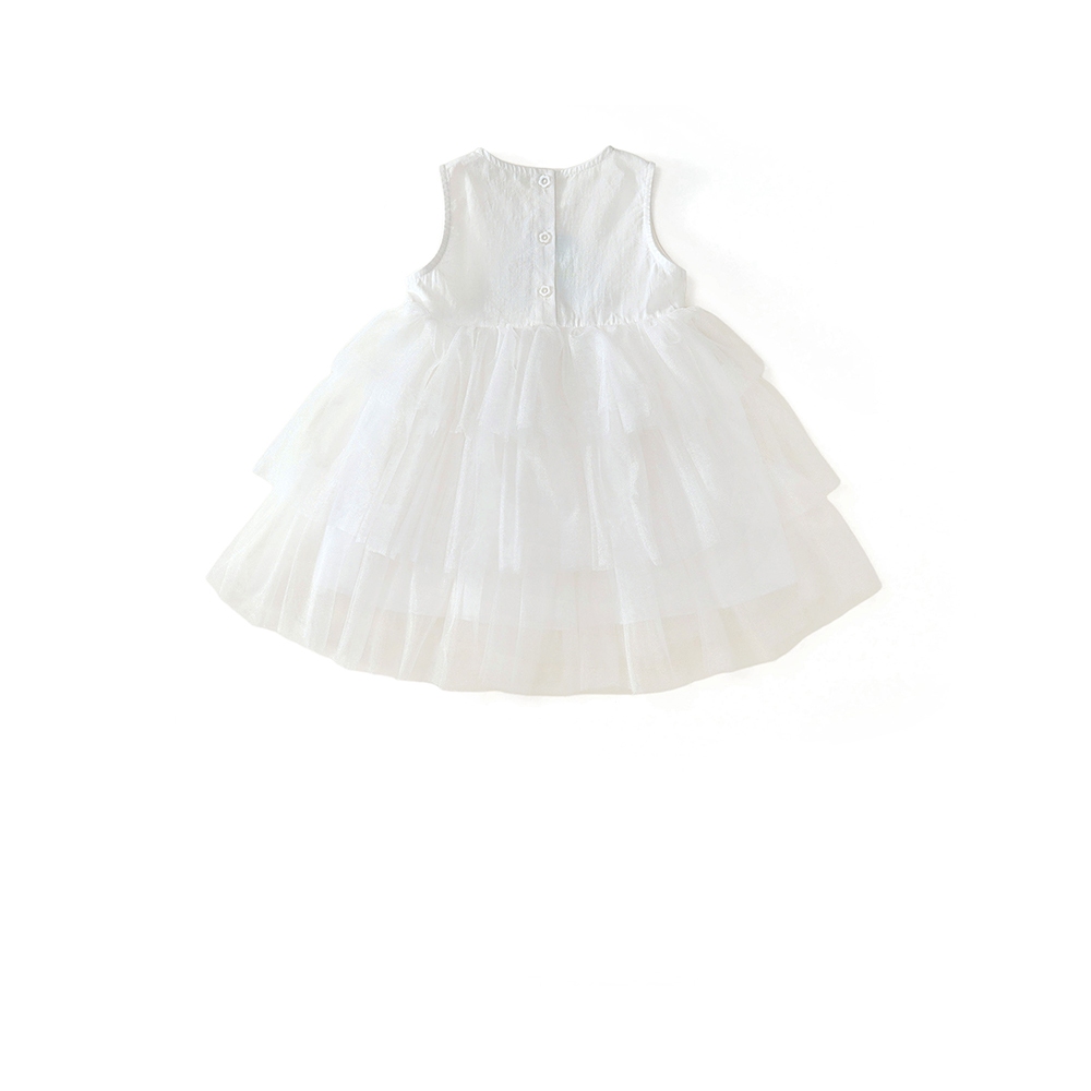 Váy Bé Gái Hania Kids Váy Công Chúa Sát Nách Phối Bèo Tầng Xòe Bồng Bềnh