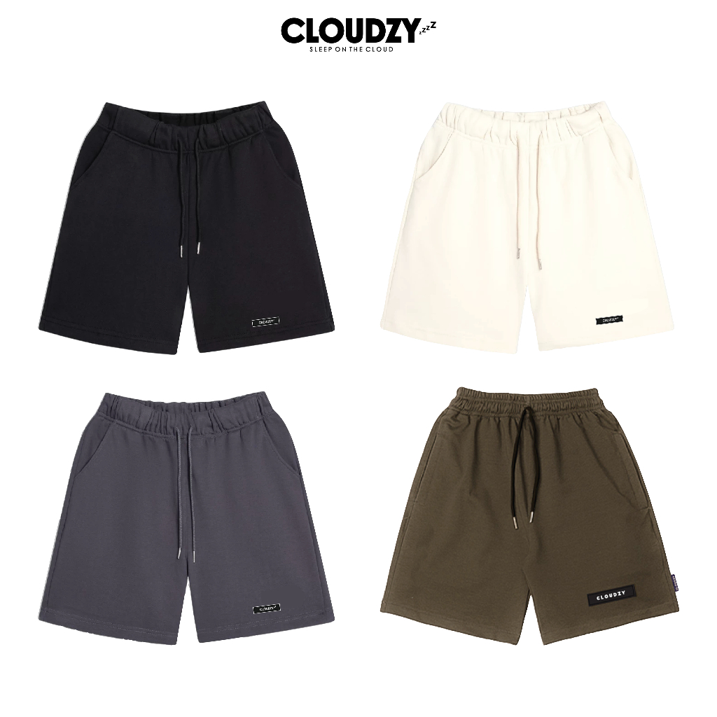 Quần short nam trơn nỉ cotton quần đùi nữ mềm mịn local brand CLOUDZY unisex bigsize SHORT TRƠN 2