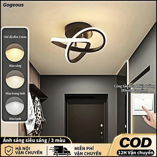 【COD】Đèn Ốp trần loại đèn led ốp trần 3 màu 24w cho phòng khách Đèn Trần trang trí phòng ngủ