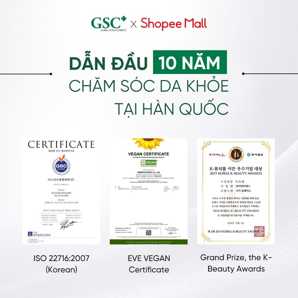 Serum Dưỡng Trắng Da Ban Ngày GSC Mela Bright Day 30ml Chuẩn Hàn Quốc – Giảm Nam, Làm Sáng, Bảo Vệ Da - GC097A