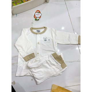 Bộ ss cài giữa bambo sz 3-6(5-7kg) sale