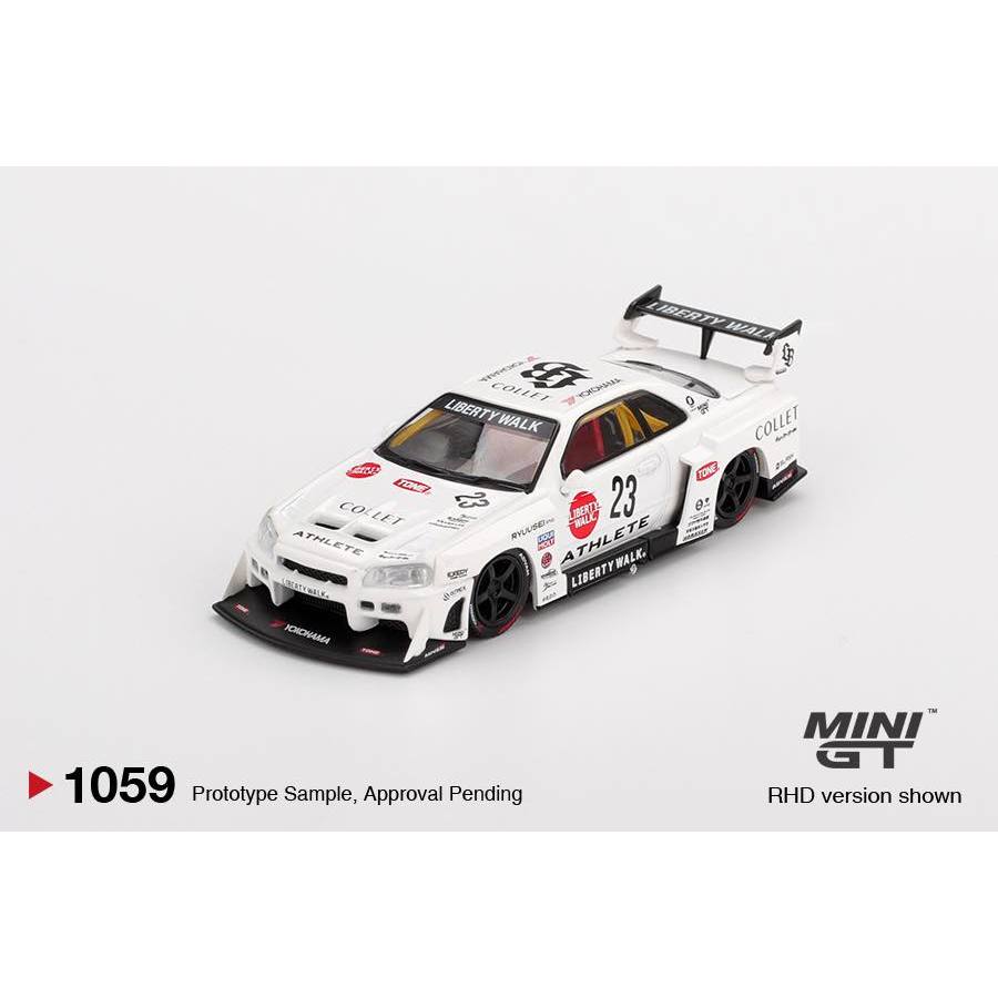 MINI GT Nissan S15 & LB-ER34 2台セット DaboxToys] Xe Mô Hình 1/64 Mini GT Nissan S15 ER34 35GTRR 1157