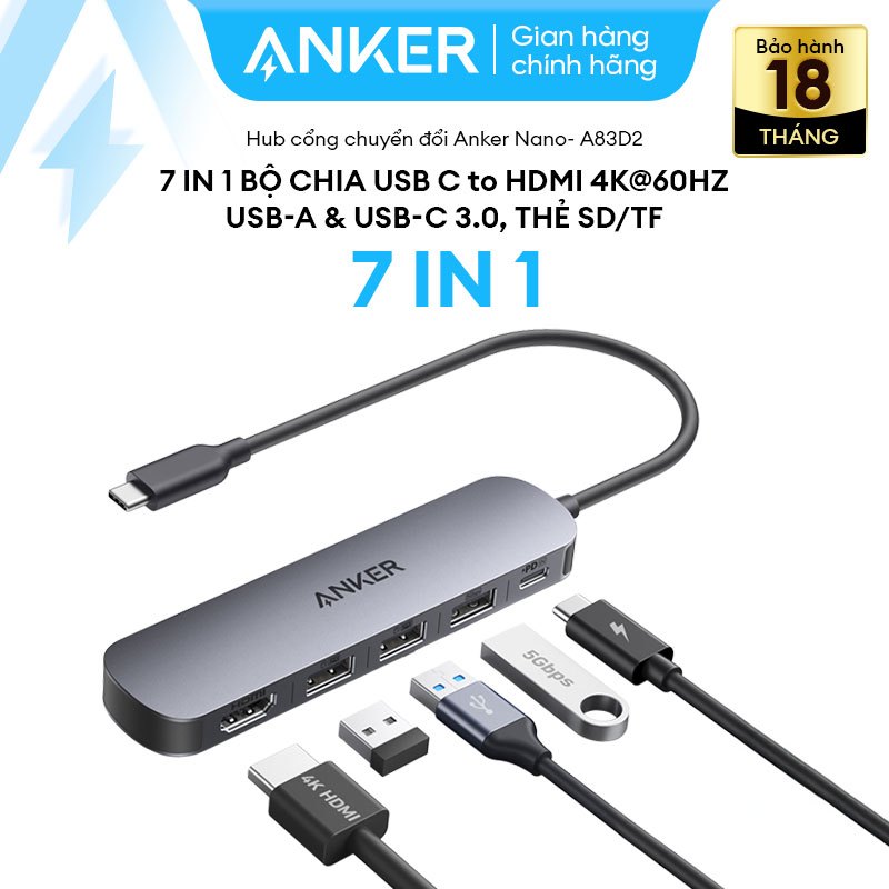 Hub USB-C Anker 7 in 1