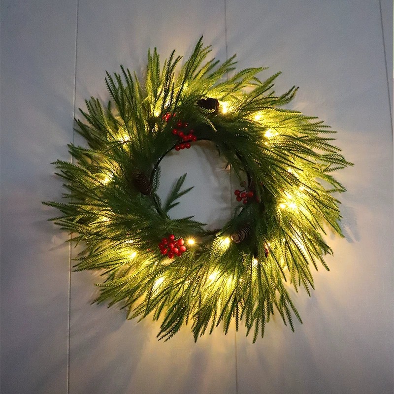 DÂY THÔNG TRANG TRÍ NOEL GIÁNG SINH DÀI 1M8 PE Dây thông mềm - CHƯA TRANG TRÍ