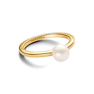 Nhẫn Pandora Timeless Mạ Vàng 14K Đính Ngọc Trai - Vẻ Đẹp Tinh Tế