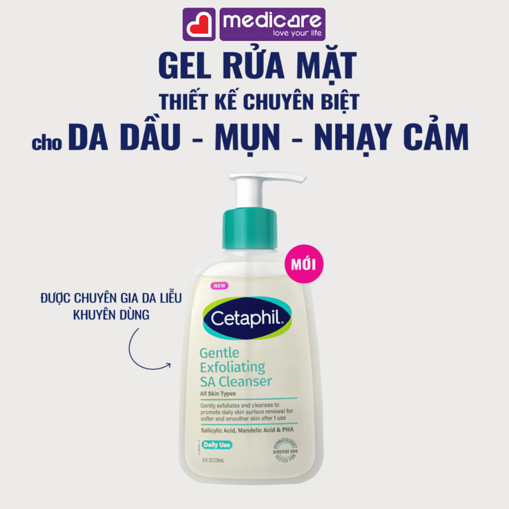 Sữa rửa mặt CETAPHIL Gentle Exfoliating SA 236ml