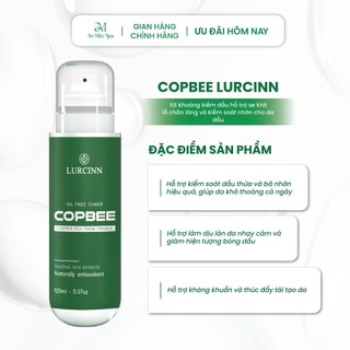 Xịt Khoáng Kiềm Dầu Lurcinn Copbee 120ml – Dưỡng Ẩm, Kiểm Soát Nhờn, Se Khít Lỗ Chân Lông Cho Da Dầu