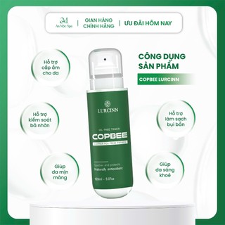 Xịt Khoáng Kiềm Dầu Lurcinn Copbee 120ml – Dưỡng Ẩm, Kiểm Soát Nhờn, Se Khít Lỗ Chân Lông Cho Da Dầu