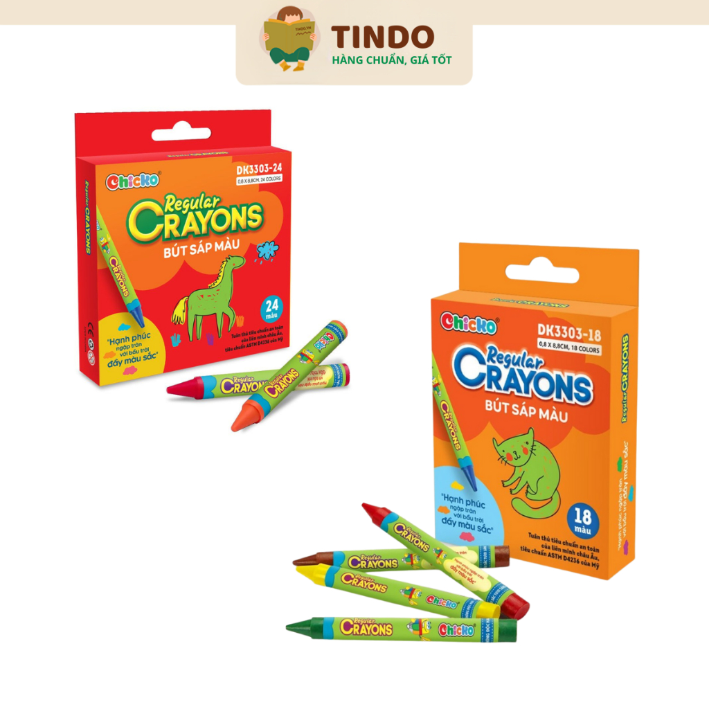 Văn Phòng Phẩm DUKA - Bút Sáp Màu Regular Crayons - Tùy Chọn
