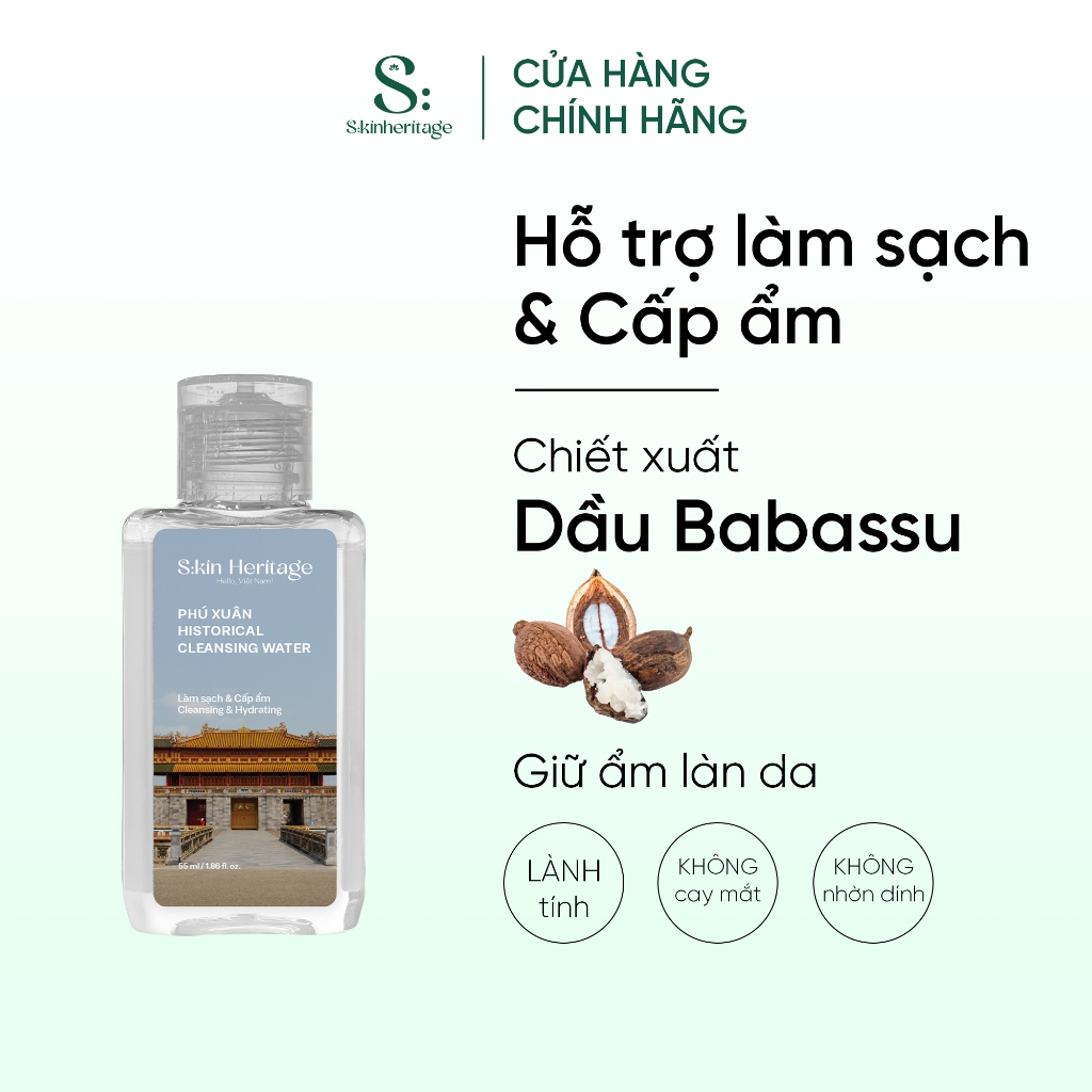 Sử dụng Chai Nước Tẩy Trang Skin Heritage trong đời sống
