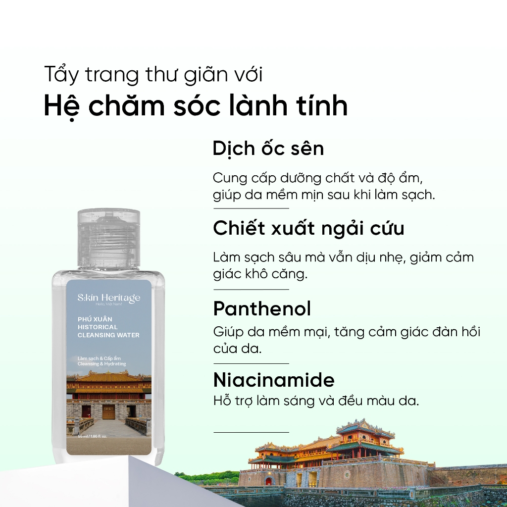 Chất lượng Nước Tẩy Trang Skin Heritage Tiêu Chuẩn