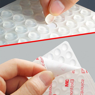 Vỉ 50 Nút Đệm Silicon Chống Va Đập - Vỉ Nút Đệm Cao Su Chống Va Đập, Giảm Chấn Cho Cửa Nhà, Cửa Tủ, Đồ Dùng Gia Đình