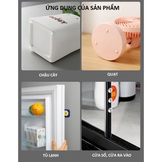 Vỉ 50 Nút Đệm Silicon Chống Va Đập - Vỉ Nút Đệm Cao Su Chống Va Đập, Giảm Chấn Cho Cửa Nhà, Cửa Tủ, Đồ Dùng Gia Đình