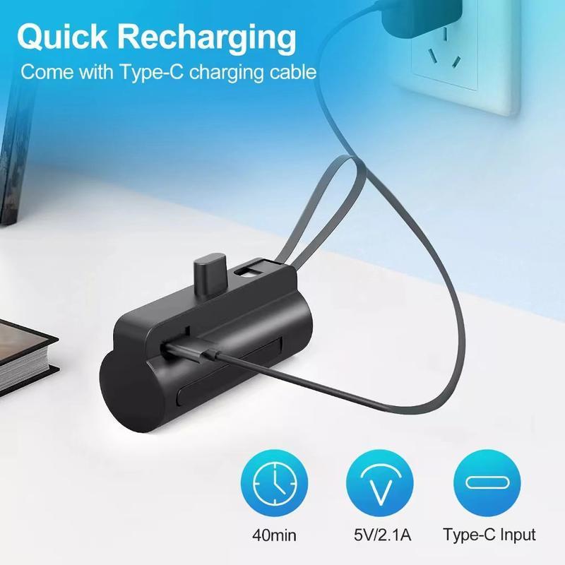 [Quà tặng nhỏ gọn trong lòng bàn tay] Pin dự phòng mini 5000mAh sạc nhanh hai đầu Quà tặng thời trang, tiện dụng cho b
