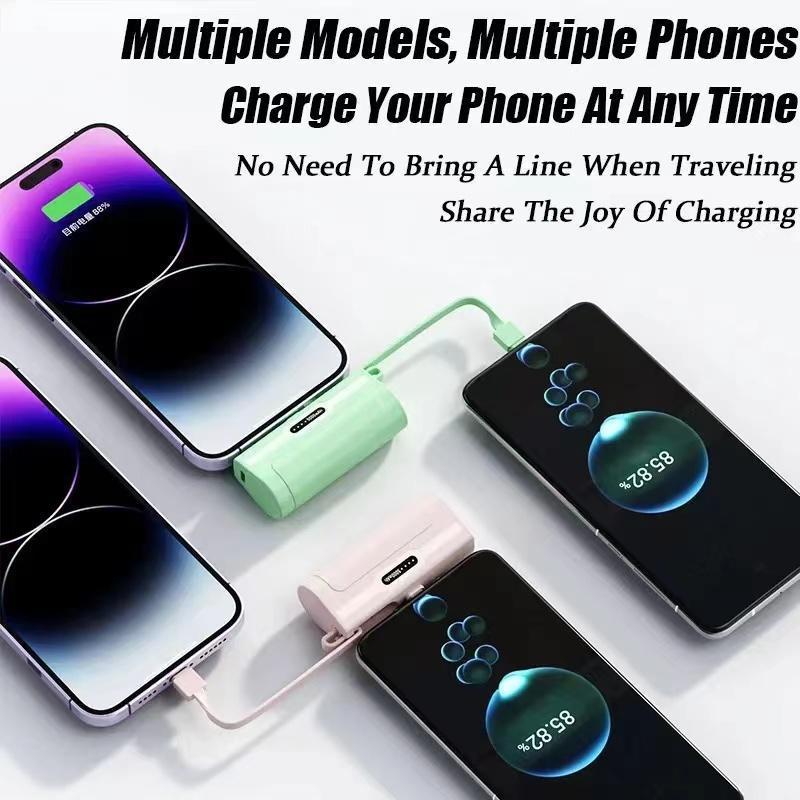 [Quà tặng nhỏ gọn trong lòng bàn tay] Pin dự phòng mini 5000mAh sạc nhanh hai đầu Quà tặng thời trang, tiện dụng cho b