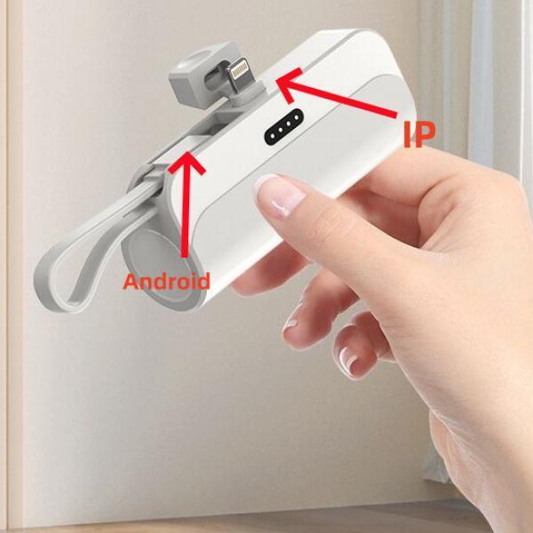 [Energy Capsule] Pin dự phòng mini 5000mAh | Sạc nhanh cắm trực tiếp, tương thích với Android và Apple