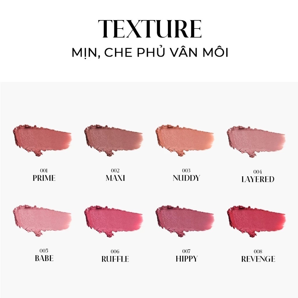 [MÃ CẬN DATE] Son thỏi Muzigae Mansion Moodwear Blur Lipstick Mịn Lì, Lâu Trôi, Dưỡng Ẩm
