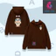Áo Khoác Nỉ Cotton Cho Bé, Hình Cô Bé Khóc Tai Thỏ Dễ Thương, Giữ Ấm Tốt Mùa Lạnh Mềm Mại (M 318)