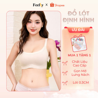 Áo lót mặc áo dài Feelsy, bra nâng đẩy ngực có đêm thiết kế ôm người, gom mỡ lưng nách chính hãng cao cấp LS02