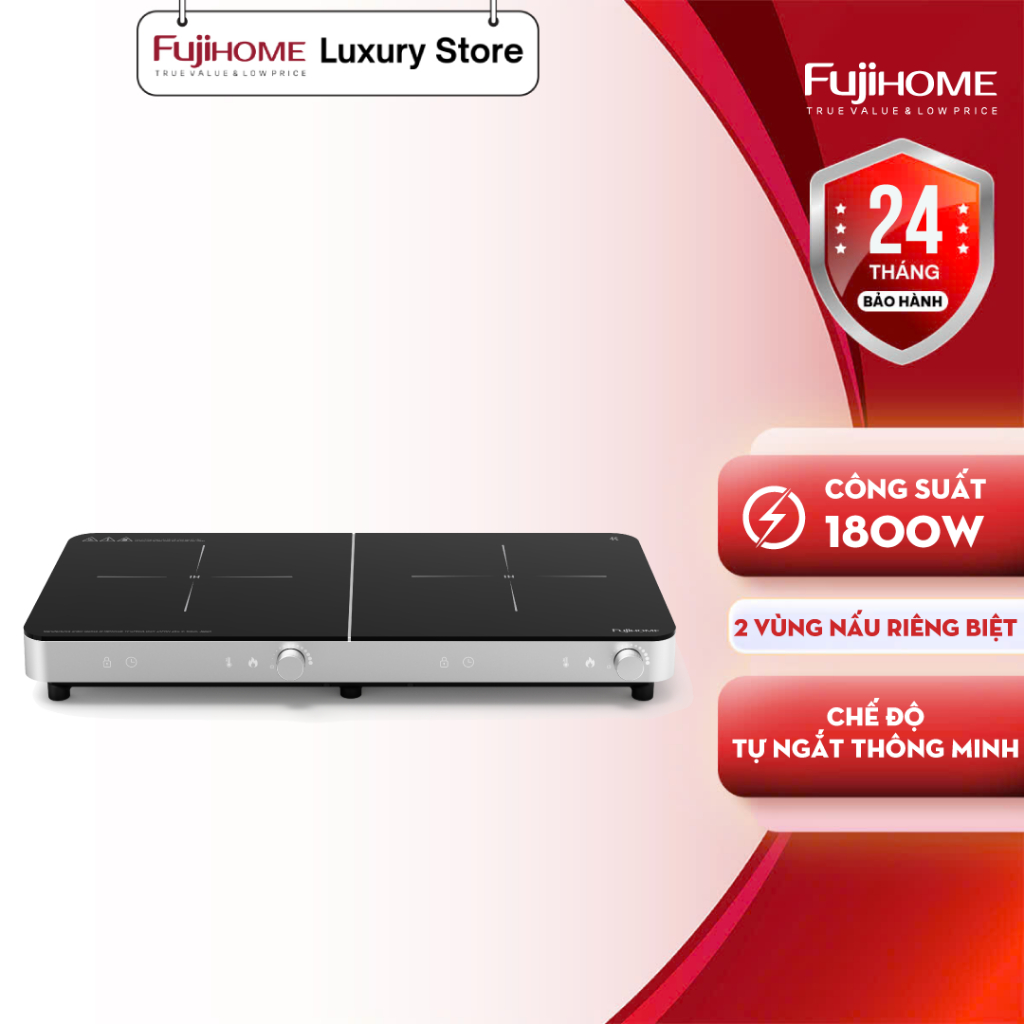 Bếp Từ Đôi Fujihome IC2602S – Sức Mạnh Gấp Đôi, Tiện Nghi Gấp Bội