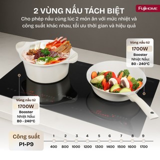 Bếp Từ Âm Đôi Fujihome IC2623 – Thiết Kế Hiện Đại, Công Suất Cao
