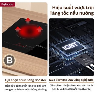 Bếp Từ Âm Đôi Fujihome IC2623 – Thiết Kế Hiện Đại, Công Suất Cao