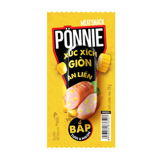 Combo 2 Hộp Pönnie HotDog Giòn Vị Bắp Và Vị Cay(2 Hộp 40 Cây x 28G)