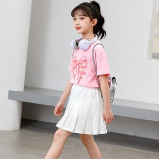ÁO Thun NgắN Tay Cho Bé GáI: ThờI Trang, Dễ DàNg PhốI đồ, Trang Trí Nơ áO Thun Cho Bé GáI