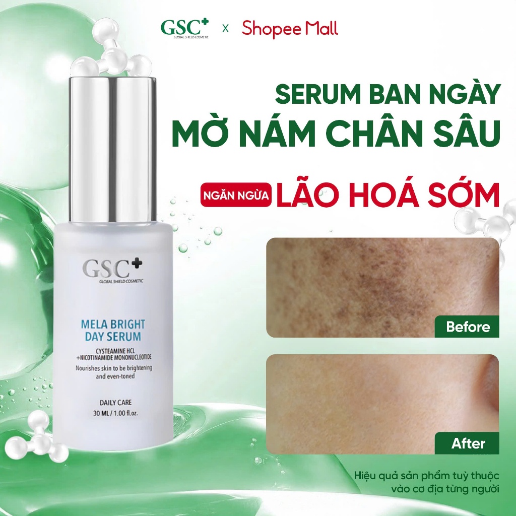 Serum Dưỡng Trắng Da Ban Ngày GSC Mela Bright Day 30ml Chuẩn Hàn Quốc – Giảm Nam, Làm Sáng, Bảo Vệ Da - GC097A