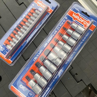 ĐỒ NGHỀ WADFOW Bộ 12 đầu tuýp 1/4" ra đầu vít lục giác, sao WST2414