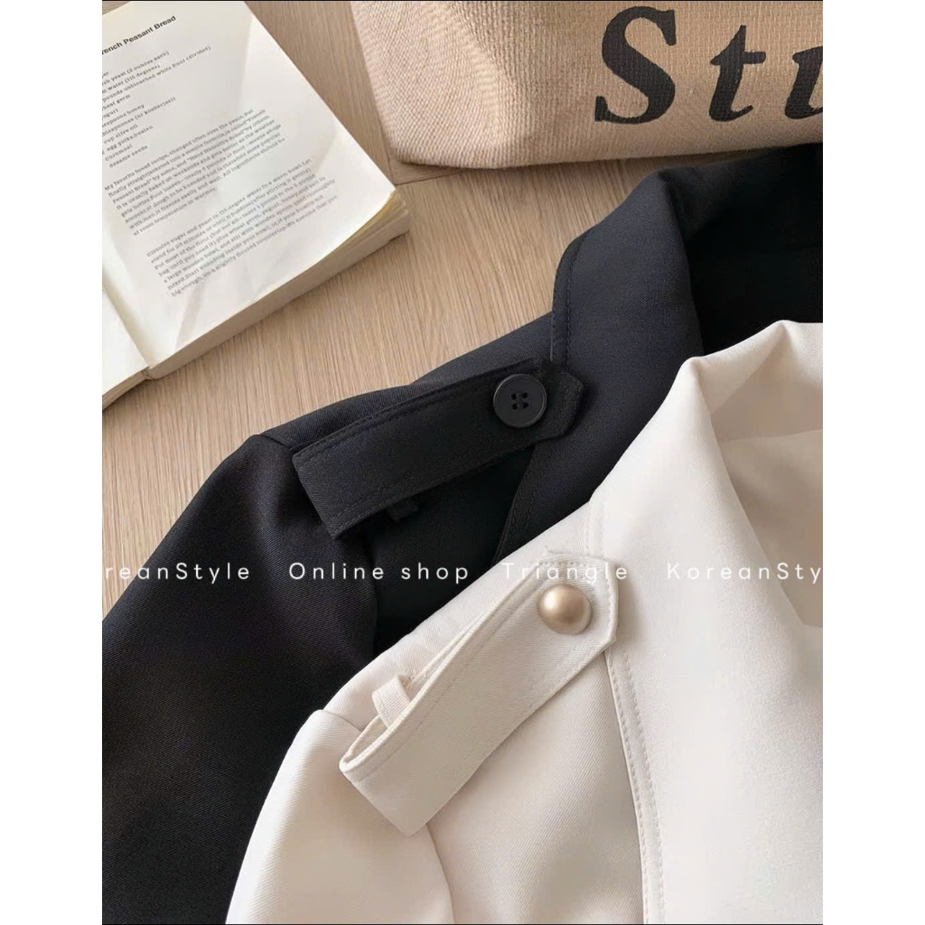 TRIANGLE - Uplevel Coat (Cân nhắc kỹ, returned is not welcomed)- Áo Khoác Trenchcoat Dáng Vừa Phong Cách Sang Trọng