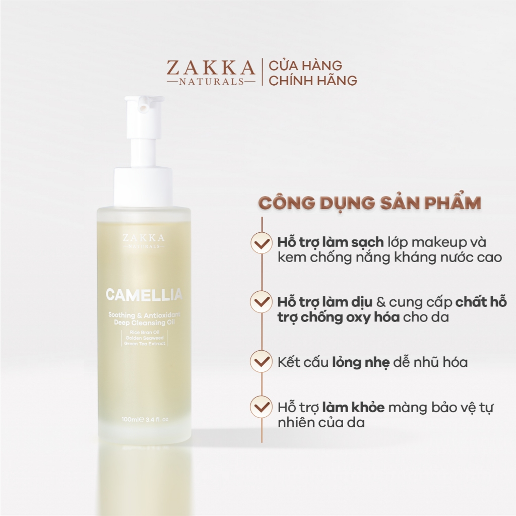 Combo 2 Dầu Tẩy Trang Zakka Naturals Soothing & Antioxidant Deep Cleansing Oil 100ml