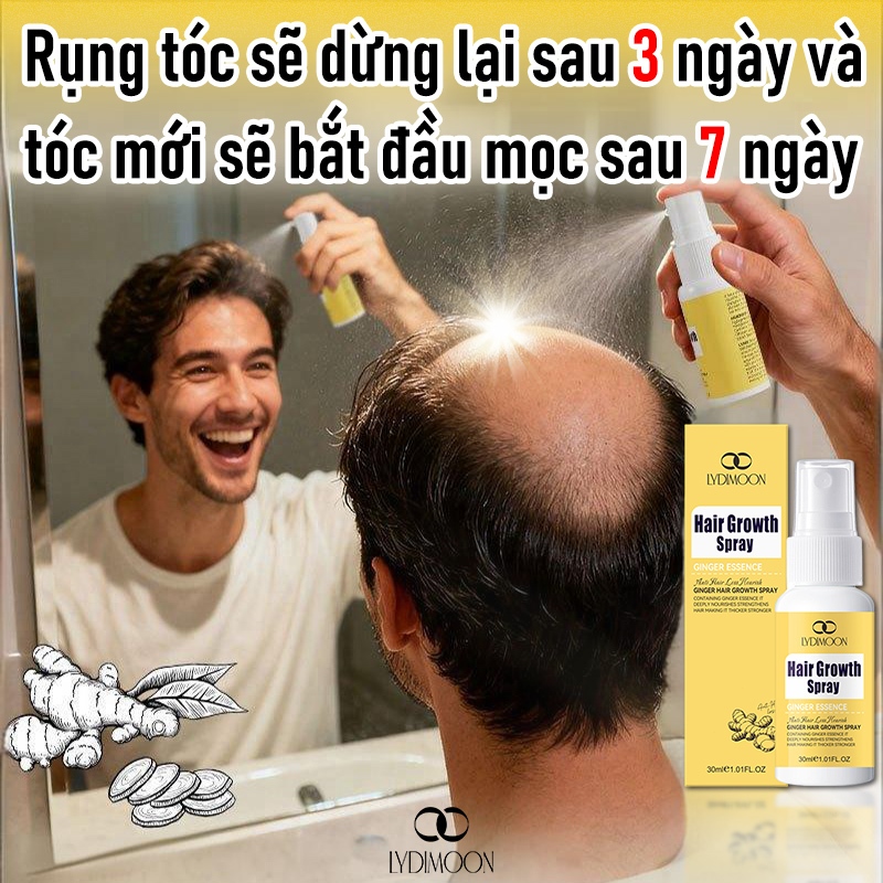 Tinh dầu mọc tóc Xịt mọc tóc Serum chống rụng tóc 30ml Thành phần thảo dược giúp tóc mọc hiệu quả