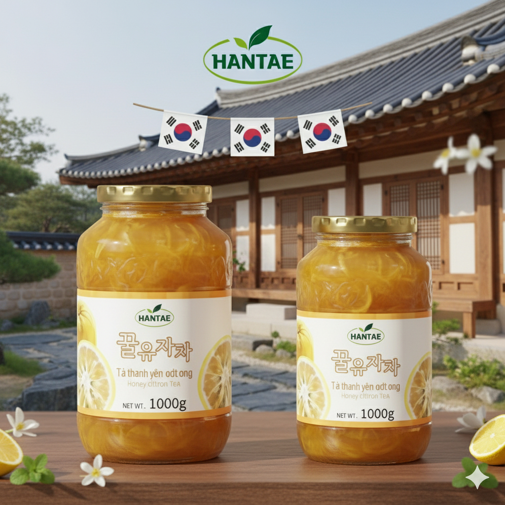 Combo 2 Hũ Trà Thanh Yên Mật Ong Hàn Quốc HANTAE