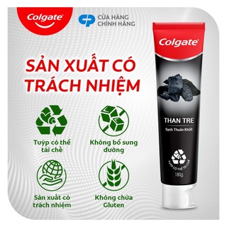 [Quà tặng không bán] Bộ 3 Kem đánh răng Colgate thiên nhiên Than tre Hàn Quốc khử mùi diệt khuẩn 180g