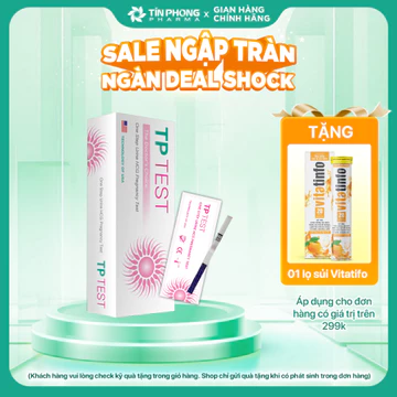 Que Thử Thai TP Test Tín Phong Giúp Phát Hiện Sớm Thai Kì Cực Kì Nhanh Chóng, An Toàn Dễ Sử Dụng Hộp 1 Que