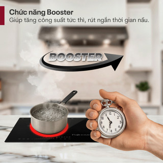 Bếp đôi từ và hồng ngoại Fujihome IC2519 -Công Suất 4400W - BẾP LẮP ÂM HOẶC DƯƠNG VỚI 4 CHÂN ĐẾ