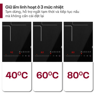 Bếp đôi từ và hồng ngoại Fujihome IC2519 -Công Suất 4400W - BẾP LẮP ÂM HOẶC DƯƠNG VỚI 4 CHÂN ĐẾ